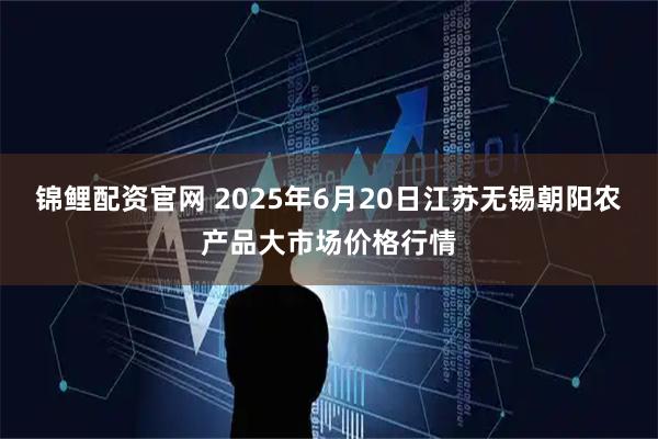 锦鲤配资官网 2025年6月20日江苏无锡朝阳农产品大市场价格行情