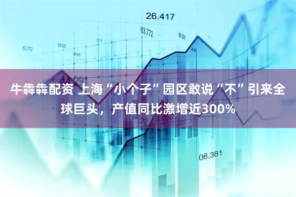 牛犇犇配资 上海“小个子”园区敢说“不”引来全球巨头，产值同比激增近300%